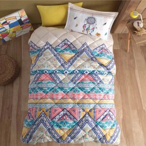 Набор детского постельного белья с одеялом Ранфорс Clasy GW BOHO 01 (1,5 спальное) Blue Турция