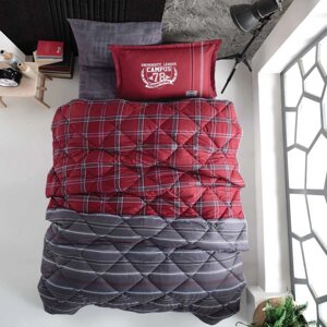 Набор детского постельного белья с одеялом Ранфорс Clasy GW CAMPUS 01 (1,5 спальное) Red Турция