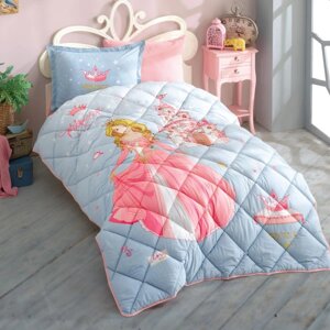 Набор детского постельного белья с одеялом Ранфорс Clasy GW CROWN 01 (1,5 спальное) Pink Турция