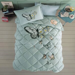 Набор детского постельного белья с одеялом Ранфорс Clasy GW DAISY LOVE 01 (1,5 спальное) Green Турция