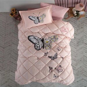Набор детского постельного белья с одеялом Ранфорс Clasy GW DAISY LOVE 02 (1,5 спальное) Pink Турция