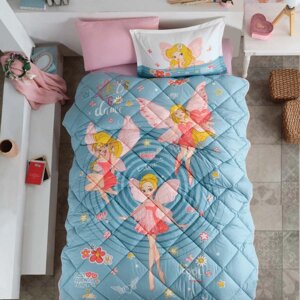 Набор детского постельного белья с одеялом Ранфорс Clasy GW POWER GIRL 01 (1,5 спальное) Blue Турция