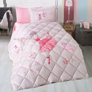 Набор детского постельного белья с одеялом Ранфорс Clasy GW ROMANTIC GIRL 01 (1,5 спальное) Pink Турция