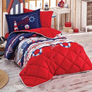 Набор детского постельного белья с одеялом Ранфорс Clasy GW ROTA 01 (1,5 спальное) Red Турция