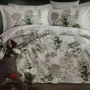 Набор постельного белья Ранфорс Pupilla Forest (2-х спальное) Green Турция