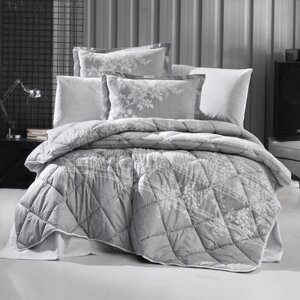 Набор постельного белья с одеялом Ранфорс Clasy GW BOVA 01 (2-х спальное) Gray Турция
