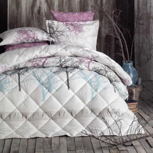 Набор постельного белья с одеялом Ранфорс Clasy GW MIDAS 01 (2-х спальное) White Турция