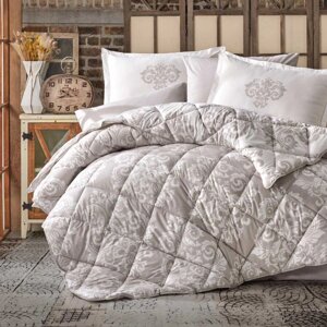 Набор постельного белья с одеялом Ранфорс Clasy GW SADE 02 (2-х спальное) White Турция