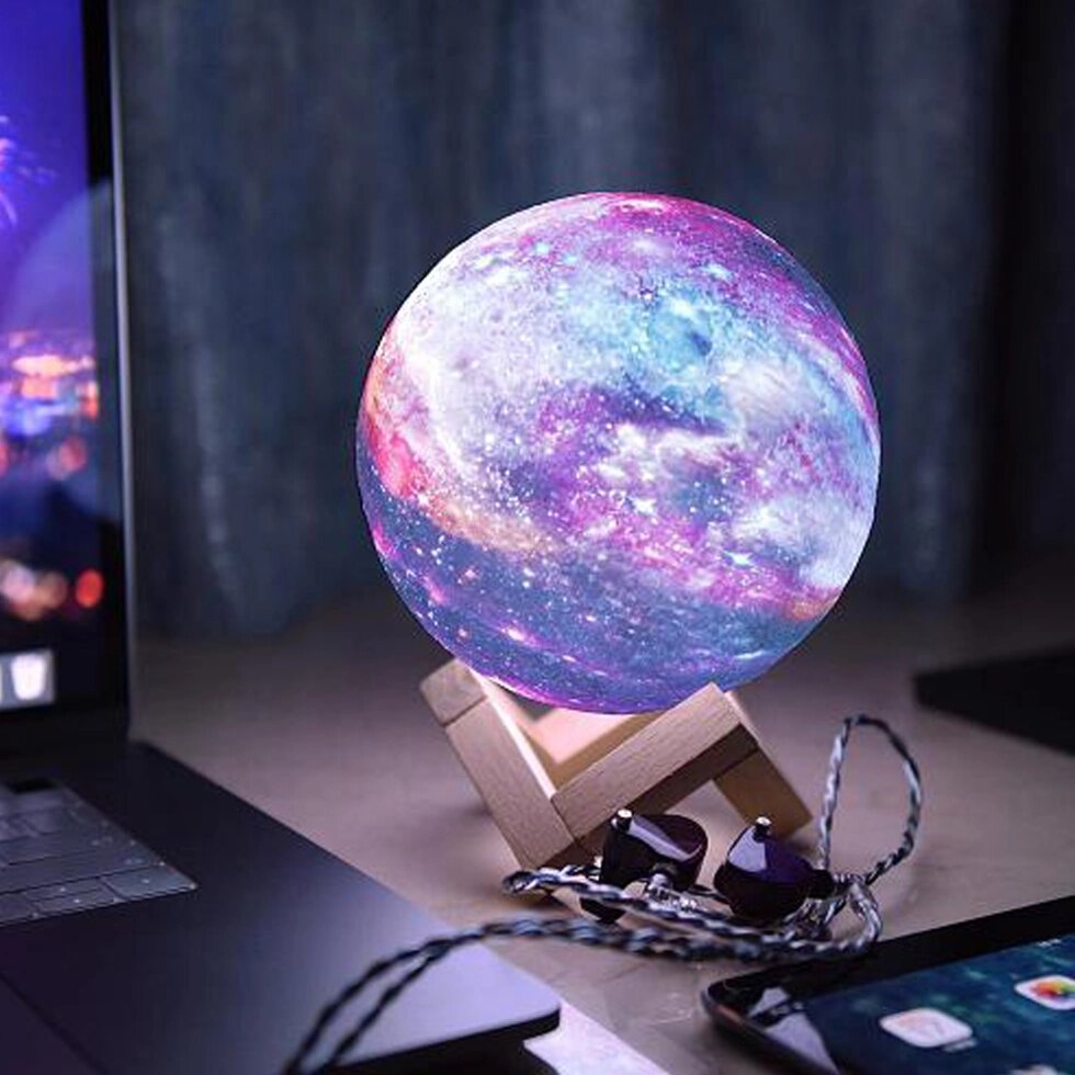 Ночник 3D Moon Lamp  color RGB от компании Интернет магазин тв-азия - фото 1