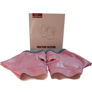 Перчатки с подогревом (митенки) М pink WL-014