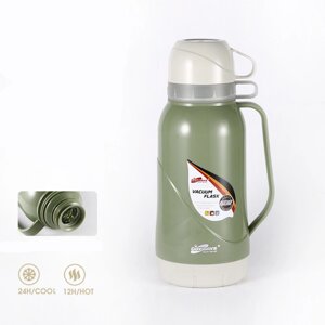 Термос со стеклянной колбой с крышкой-кружкой 1,8л Vacuum Flask VF-01 в Алматы от компании Интернет магазин тв-азия