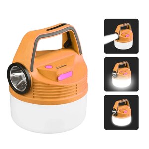 Фонарь аккумуляторный ручной на солнечных батареях 50W Orange WL - 9351