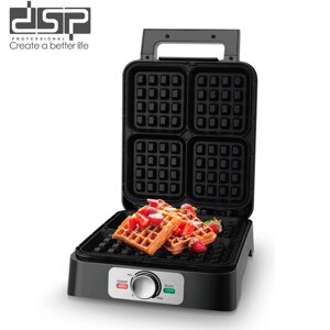 Вафельница для венских и бельгийских вафель электрическая 1600W, DSP KC1337 с антипригарным покрытием