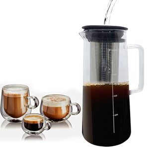 Кофейник Coffee Maker из жаропрочного стела 1л WL - 3101