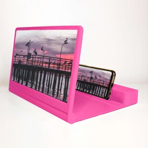 3D увеличитель экрана телефона B18 с колонками pink
