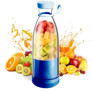 Портативный блендер-бутылка Portable Juice Cup, Wellamart A-578 Blue в Алматы от компании Интернет магазин тв-азия