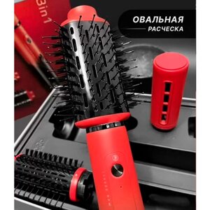 Фен-щетка для волос VGR V-489 красный