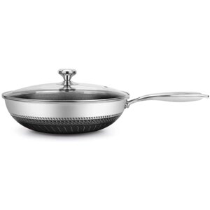 Сковорода с крышкой TriTower TT-0032C 32x9.5cm 4.6l с сотовым покрытием
