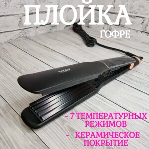 Плойка-гофре для волос VGR V-519c Black