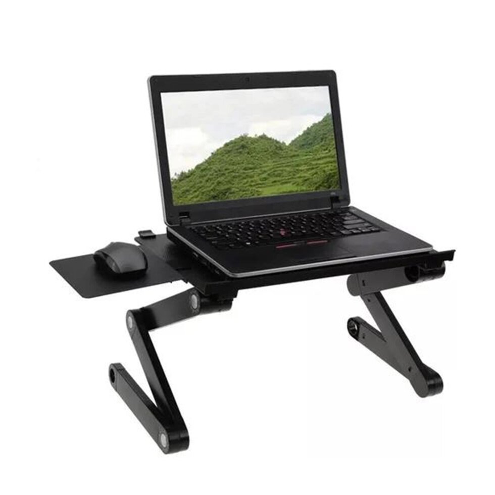 Подставка для ноутбука регулируемая Multifunctional Laptop Table T-01 от компании Интернет магазин тв-азия - фото 1