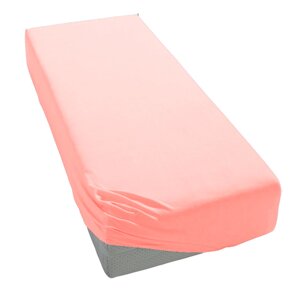 Простынь трикотажная на резинке односпальная 90х200 см Wellamart W-03 розовый