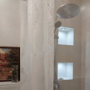 Штора для ванной "Pattern Shower" White 180х180 см Wellamart 5187