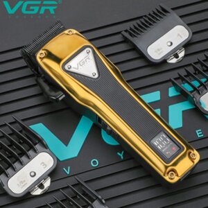 VGR Машинка для стрижки волос, профессиональная, 6 насадок, VGR V-137