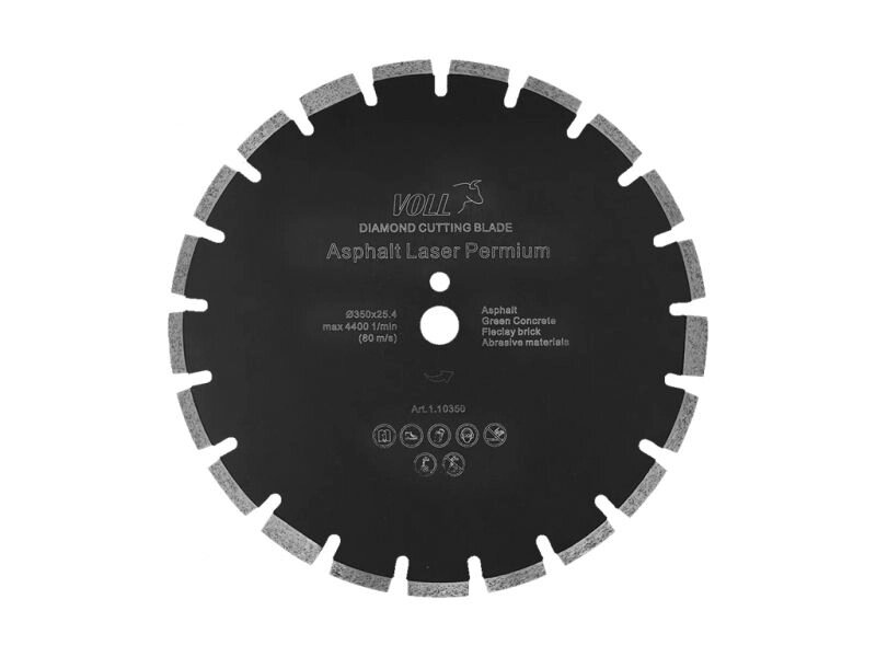 Алмазный диск Asphalt Laser PREMIUM VOLL 350x25,4 мм от компании ГК ТБС - фото 1