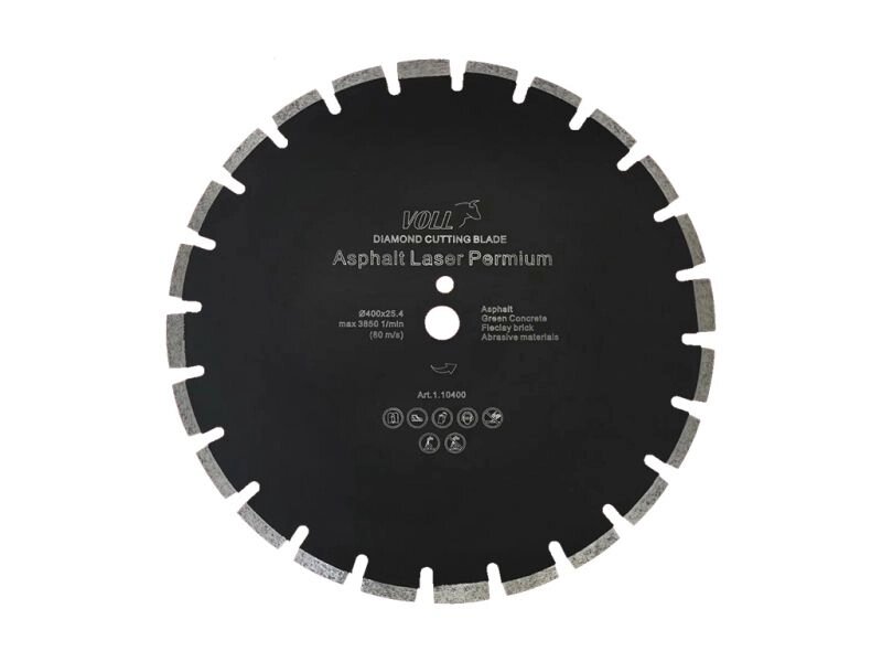 Алмазный диск Asphalt Laser PREMIUM VOLL 400x25,4 мм от компании ГК ТБС - фото 1