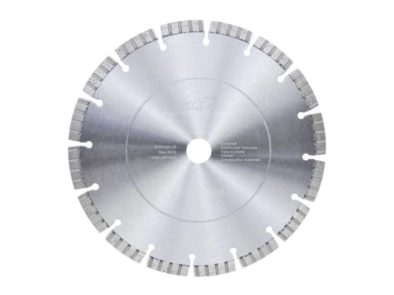 Алмазный диск VOLL LaserTurbo V PREMIUM 230 х 22.23 мм от компании ГК ТБС - фото 1