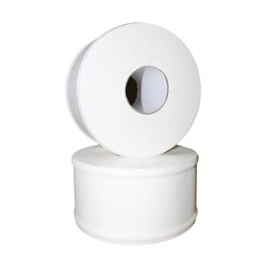 Бумага туалетная Jumbo "KN"белая/100% целлюлоза/2х-слойная/150м/12рул