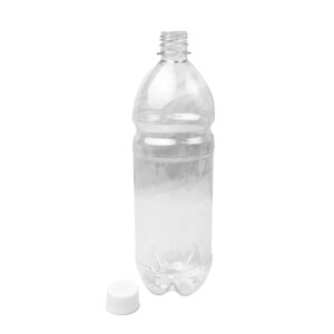 Бутылка ПЭТ 1,0 с узким горлом/с крышкой