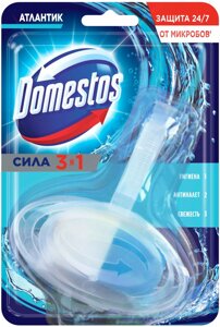 Domestos повесной туалетный блок сила 3 в 1 Атлантик