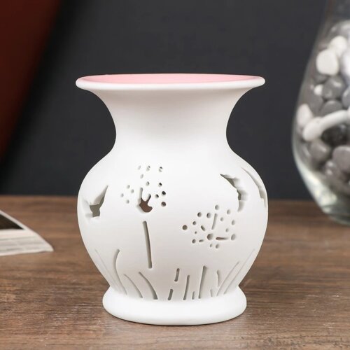Аромалампа керамика 'Бабочки на вазе' МИКС 9,5х7,5х7,5 см