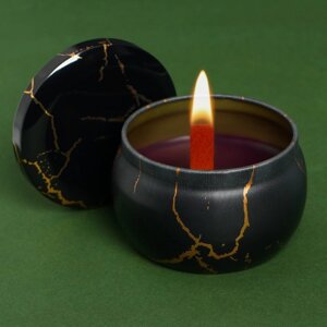 Ароматическая свеча из пчелиного воска 'Тайны шика'аромат сандал, 6 х 6 х 4 см.