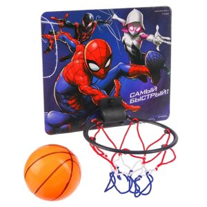 Баскетбольное кольцо с мячом 'Самый быстрый'Человек паук