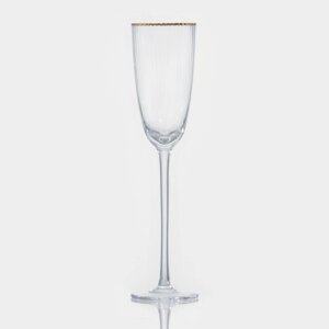Бокал из стекла для шампанского 'Орион'220 мл, 6,5х26 см, цвет прозрачный
