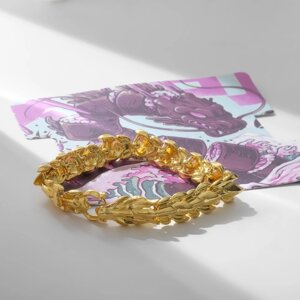 Браслет металл 'Япония' отдыхающий дракон, цвет золото, 20 см