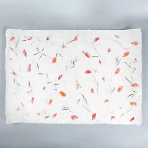 Бумага ручной работы с цветами и травами 'Красные листья' 55х80 см