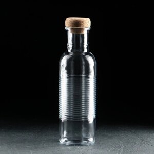 Бутылка стеклянная Hoop, с крышкой, 1,07 л