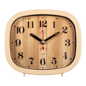 Часы - будильник настольные 'Дерево'дискретный ход, 12.5 х 10.5 см, АА