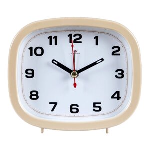 Часы - будильник настольные 'Классика'дискретный ход, 12.5 х 10.5 см, АА
