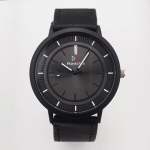 Часы наручные кварцевые мужские 'Арес'd-4.5 см, черный ремешок