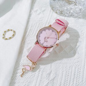 Часы наручные женские 'Фламинго'розовые