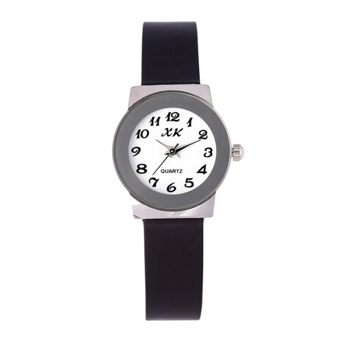Часы наручные женские 'Ореана'd-2.5 см, ремешок силикон, микс
