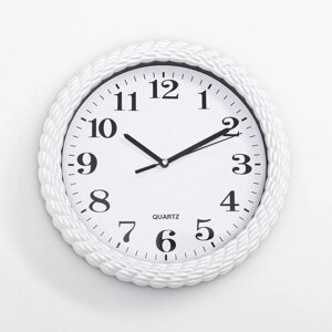 Часы настенные 'Плетёнка'd-26 см, циферблат 21 см, дискретный ход