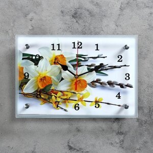 Часы настенные, серия Цветы, Первые цветы'20х30 см