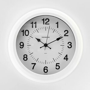 Часы настенные, серия Классика, d-25 см, белые