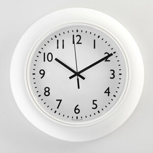 Часы настенные, серия Классика, d-30 см, белые
