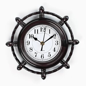 Часы настенные, серия Море, Мореплаватель'плавный ход, d-24 см, циферблат 15 см